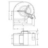 Moteur ventilateur DD9/9 350w compatible CBM-9/9 -DDC 241/241- 230v