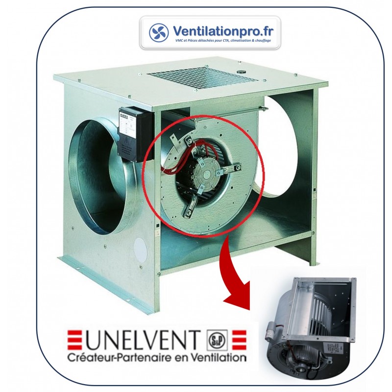 Sous ensemble CACB 030- moteur de rechange complet compatible pour caisson de VMC UNELVENT S&P CACB 030- 230v -réf 009028