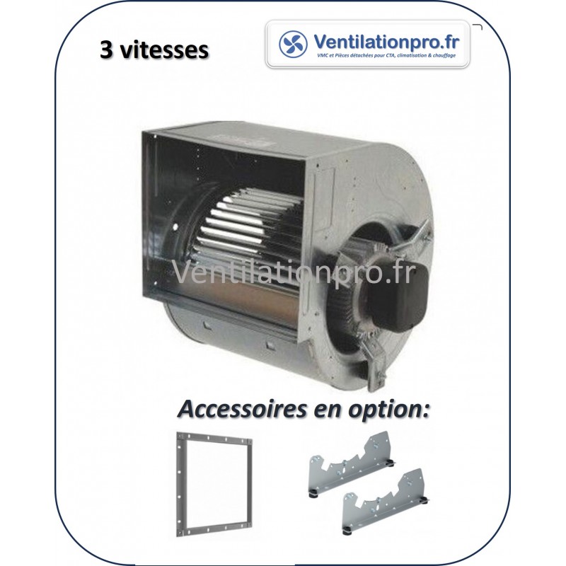 Moto-ventilateur DD10/8 - 550W- 3 vitesses -230v