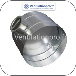 Registre d'équilibrage manuel plein pour conduit circulaire