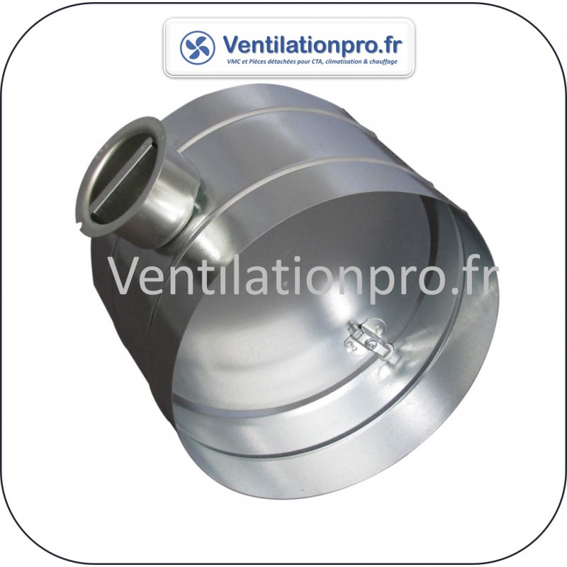 Registre d'équilibrage manuel plein pour conduit circulaire