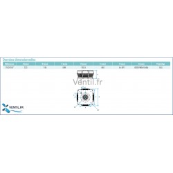 Dimensions tourelle compacte TAHA 355
