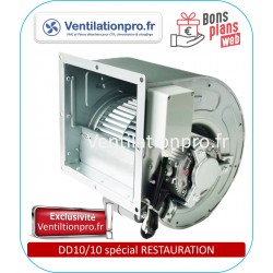 Moteur ventilateur escargot DD10/8 600w 230v-3500m3/h- spécial restaurant/ hotte de cuisine professionnelle