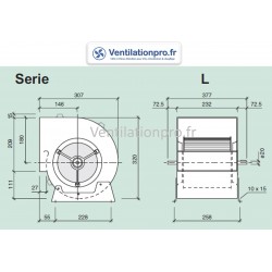 DIMENSIONS TDA 7/7 TECNIFAN
