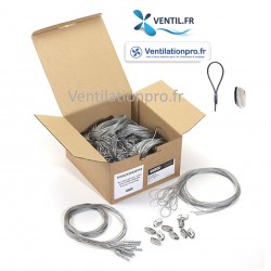 Câble de fixation rapide autobloquant pour gaine et conduit de ventilation
