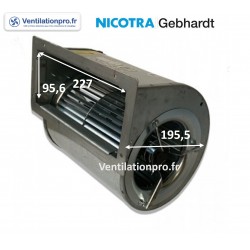 Moto-ventilateur DDM 133/190  - 90w - 550 m3/h -230v -nicotra Réf 7725A6