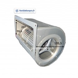 Moto-ventilateur R-DD 160-160  - 150w - 600 m3/h -230v pour chaudière et poêle