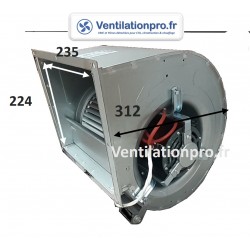 Moteur ventilateur DD7/7 - 1500m3/h - équivalent CBD-1919 - TORIN 1400 - CBM-7/7 -  230v