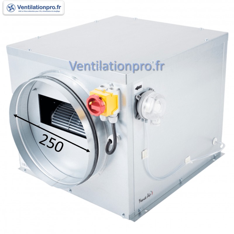 Caisson de ventilation 500m3/h RECTILYS 230v ref 61046248