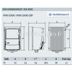 Variateur de fréquence mono mono VFIK COOK 0.75kw ip66 SPECIAL CUISINE PRO / Restaurant- marque VIM