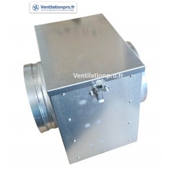 Caisson filtrant pour gaine de ventilation circulaire