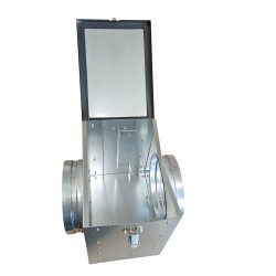 Caisson porte-filtre pour gaine de ventilation circulaire et VMC