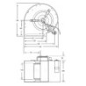 Moteur ventilateur 9/9 -550w (compatible CBM-9/9-DD9/9 -Torin)- 230v
