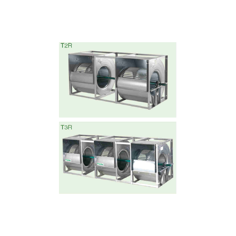 Ventilateur centrifuge type AT ou TDA double ou tri