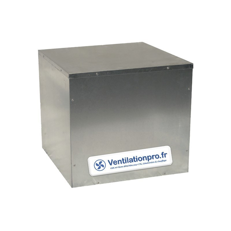 Caisson vide en acier galvanisé 450*450mm non percé plénum pour réseau aéraulique