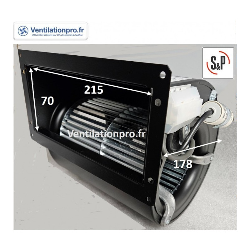Moto-ventilateur CBM/2-133/190 - 185w -630 m3/h -230v