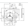 Ventilateur double AT 18/18 G2L Ø25 Nicotra ref 602966