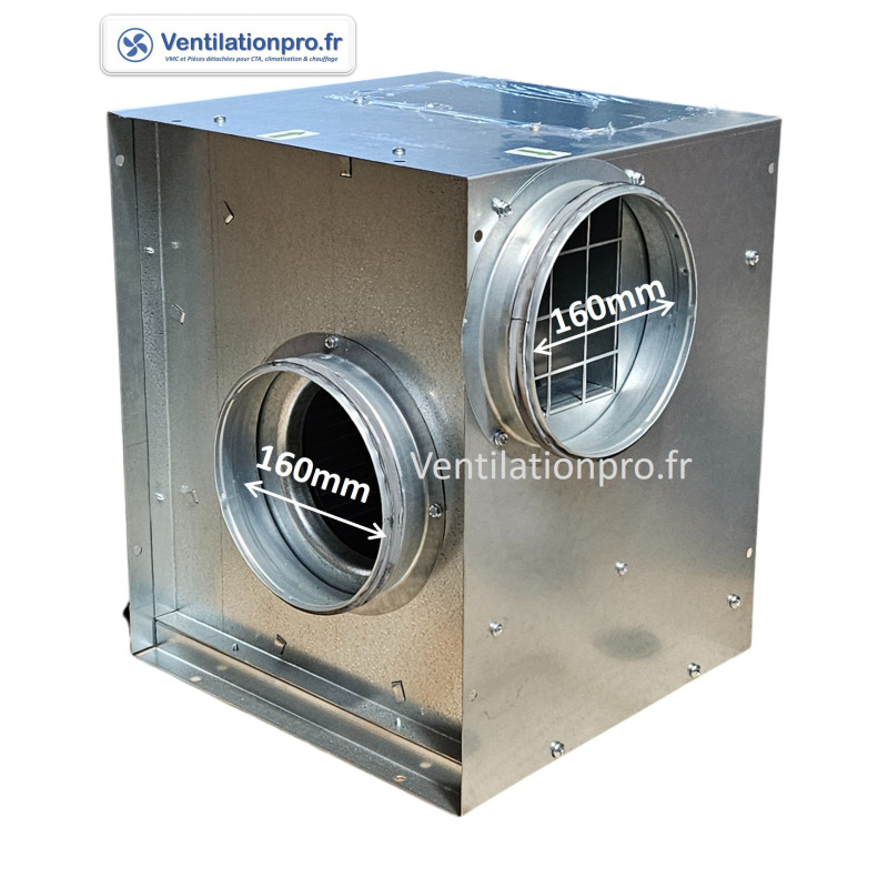 Caisson de ventilation C4 450 m3/h diam 160 NATHER VMCM 400L (LINDAB LINCO 400L) 230v pour logement collectif vmcm 400l c4