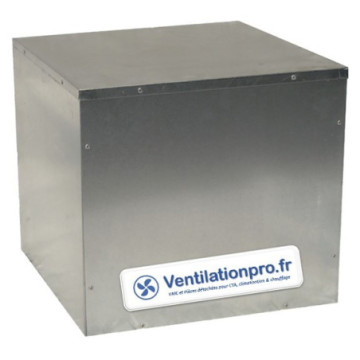 Caisson vide en acier galvanisé 450*450mm non percé plénum pour réseau aéraulique
