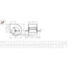 dimensions Ventilateur seul DA 15/15 NT s25 S&P Vim