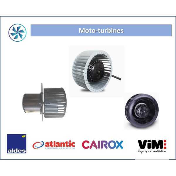 Moto-turbine de secours pour caisson de VMC
