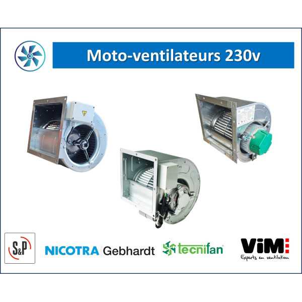 Moto-ventilateurs 230V