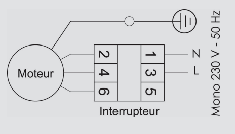 Schéma de raccordement électrique Sirus 600 France Air